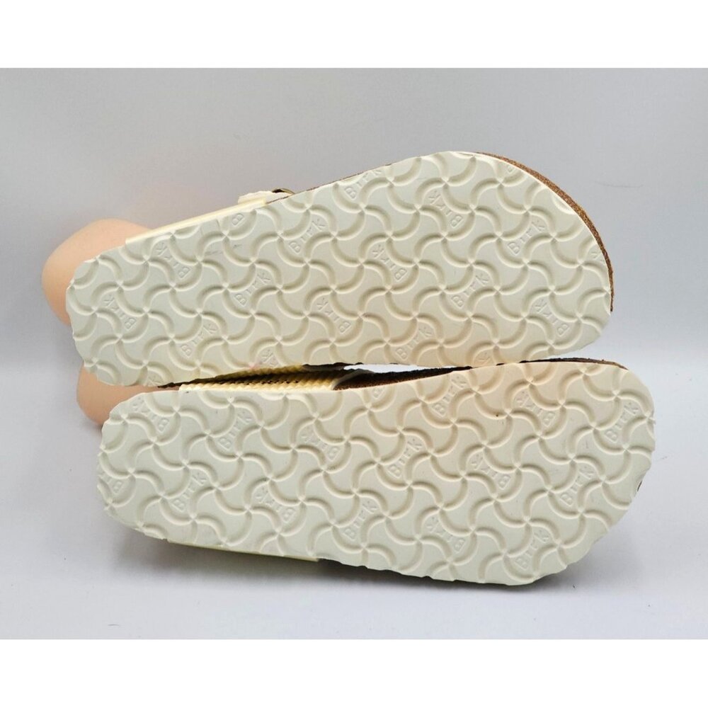 Papillio By Birkenstock Women's Gold Textured Thong Style Sandals Sz 7 (38) 2708 - Picture 6 of 16